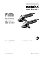 metado WA 12-125 Quick Operating Instructions Manual preview