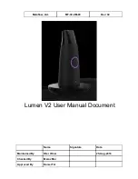 Предварительный просмотр 1 страницы Metaflow Lumen V2 User Manual