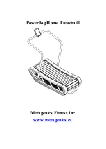 Metagenics Fitness PowerJog Quick Start Manual preview