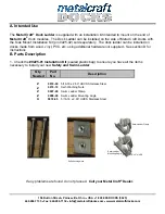 Preview for 2 page of Metal Craft 0226-00 Installation Manual