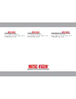 Preview for 52 page of Metal-Fach Z587 Operating Manual