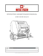 Preview for 1 page of Metal-Fach Z589 Operating & Maintenance Manual