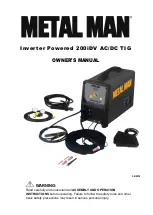 Metal Man 200iDV Owner'S Manual предпросмотр