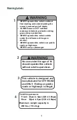 Preview for 9 page of Metal Motorsports 250DX Owner'S/Operator'S Manual