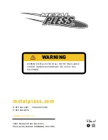 Preview for 24 page of METAL PLESS PLOWMAXX PLBH 0736-13 Owner'S Manual