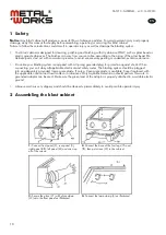 Предварительный просмотр 10 страницы Metal Works 754751210 Manual