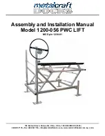 Предварительный просмотр 1 страницы MetalCraft Docks 1200-056 Assembly And Installation Manual