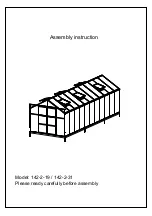 Metalcraft 142-2-19 Assembly Instruction Manual preview