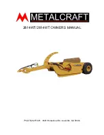 Preview for 1 page of Metalcraft 2614WT Owner'S Manual