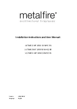 Metalfire ULTIME D MF 1050-50 WHE 2SL Installation Instructions And User Manual preview