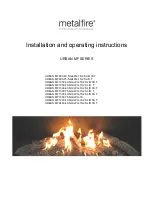 Metalfire URBAN MF 1050-40-LPG-1S T Installation And Operating Instructions Manual preview