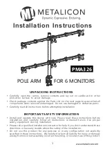 Preview for 1 page of Metalicon PMA326 Installation Instructions Manual