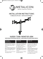 Metalicon PMA522 Installation Instruction предпросмотр