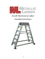 METALLIC LADDER Aircraft Maintenance Ladder Assembly Instructions preview