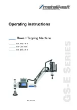 Preview for 1 page of Metallkraft 4450116 Operating Instructions Manual