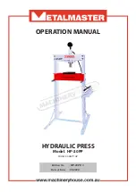 MetalMaster HP-20PP Operation Manual preview