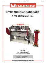 Preview for 1 page of MetalMaster PB-422L Operation Manual