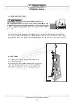 Предварительный просмотр 10 страницы MetalMaster S2268 Operation Manual