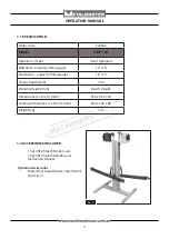 Preview for 4 page of MetalMaster SHST-1.2H Operation Manual