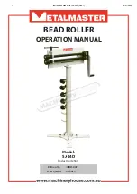 Предварительный просмотр 1 страницы MetalMaster SJ-24D Operation Manual