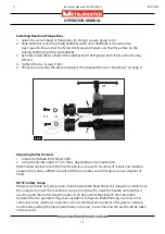 Предварительный просмотр 11 страницы MetalMaster SJ-24D Operation Manual