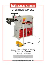 Предварительный просмотр 1 страницы MetalMaster SJM-2.5 Operation Manual