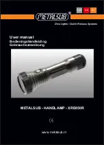 METALSUB XRE850R User Manual preview