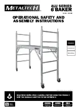 MetalTech 6' BAKER ALU Series Operational Safety And Assembly Instructions предпросмотр