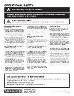 Preview for 4 page of MetalTech M-MFT51010 Operational Safety And Assembly Instructions