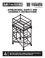 MetalTech M-MRT51010 Operational Safety And Assembly Instructions предпросмотр