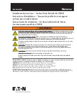 Preview for 1 page of Metalux SSRK Installation Instructions Manual