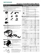 Preview for 1 page of Metapace T-1 Installation Manual