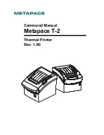 Metapace T-2 Command Manual preview