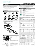 Предварительный просмотр 1 страницы Metapace T-311 Quick Start Manual