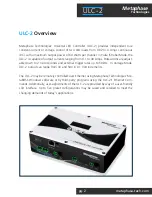 Предварительный просмотр 2 страницы Metaphase Technologies ULC-2 User Manual