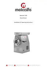 Предварительный просмотр 1 страницы Metcalfe 5MMSTC32 Installation & Operating Instructions Manual