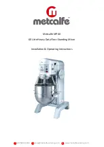 Preview for 1 page of Metcalfe MP60 Installation & Operating Instructions Manual