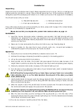 Preview for 8 page of Metcalfe NS300XHD Installation & Operating Instructions Manual