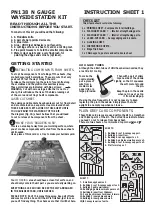 Предварительный просмотр 1 страницы Metcalfe PN138 N GAUGE WAYSIDE STATION KIT Instruction Sheet