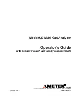 Metek 920 Operator'S Manual With Essential Health And Safety Requirements preview