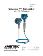 Preview for 3 page of Metek DREXELBROOK Universal IV Lite Installation And Operating Instructions Manual