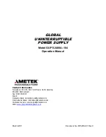 Preview for 1 page of Metek GUPS 2400A-104 Operation Manual