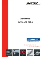 Preview for 1 page of Metek JOFRA STS-150 A User Manual