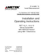 Preview for 1 page of Metek RCT 10 series Installation And Operating Instruction