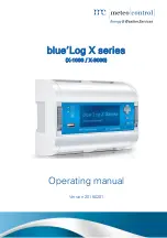 Предварительный просмотр 1 страницы Meteo Control blue'Log X Series Operating Manual