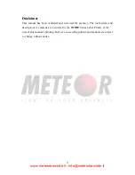 Предварительный просмотр 3 страницы Meteor Dali 200dpi User Manual