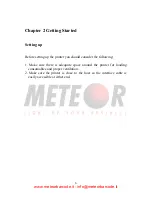 Предварительный просмотр 12 страницы Meteor Dali 200dpi User Manual