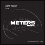 Meters music OV-1 User Manual preview