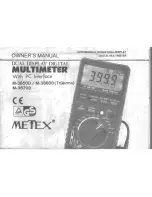 metex M-3850D Owner'S Manual preview