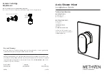 Предварительный просмотр 1 страницы METHVEN Amio Shower Mixer Installation Manual